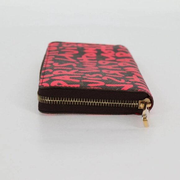 LOUIS VUITTON Monogram Graffiti Zippy Wallet Pink - Picture 3 of 16